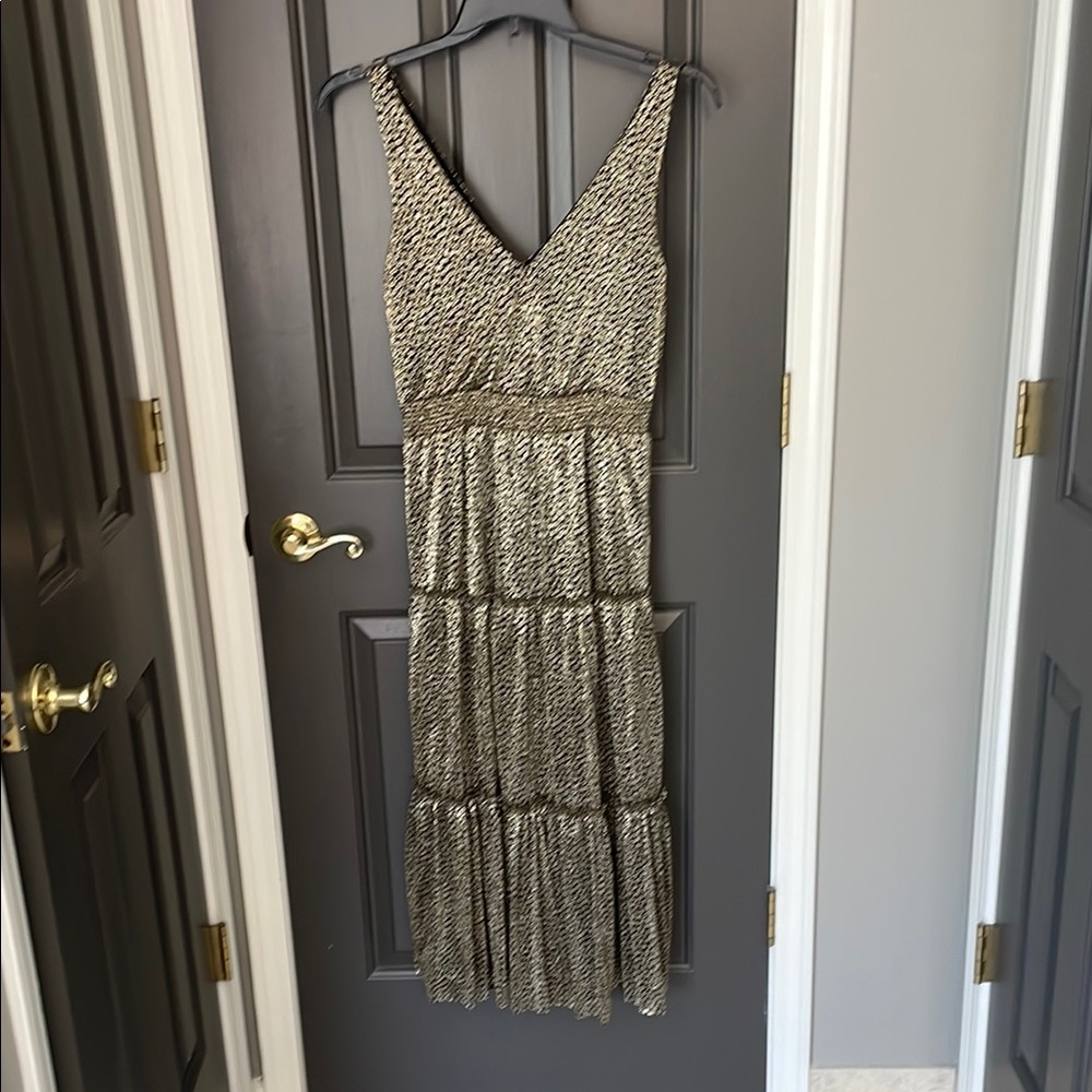 Elegant Black and Gold Women's Dress